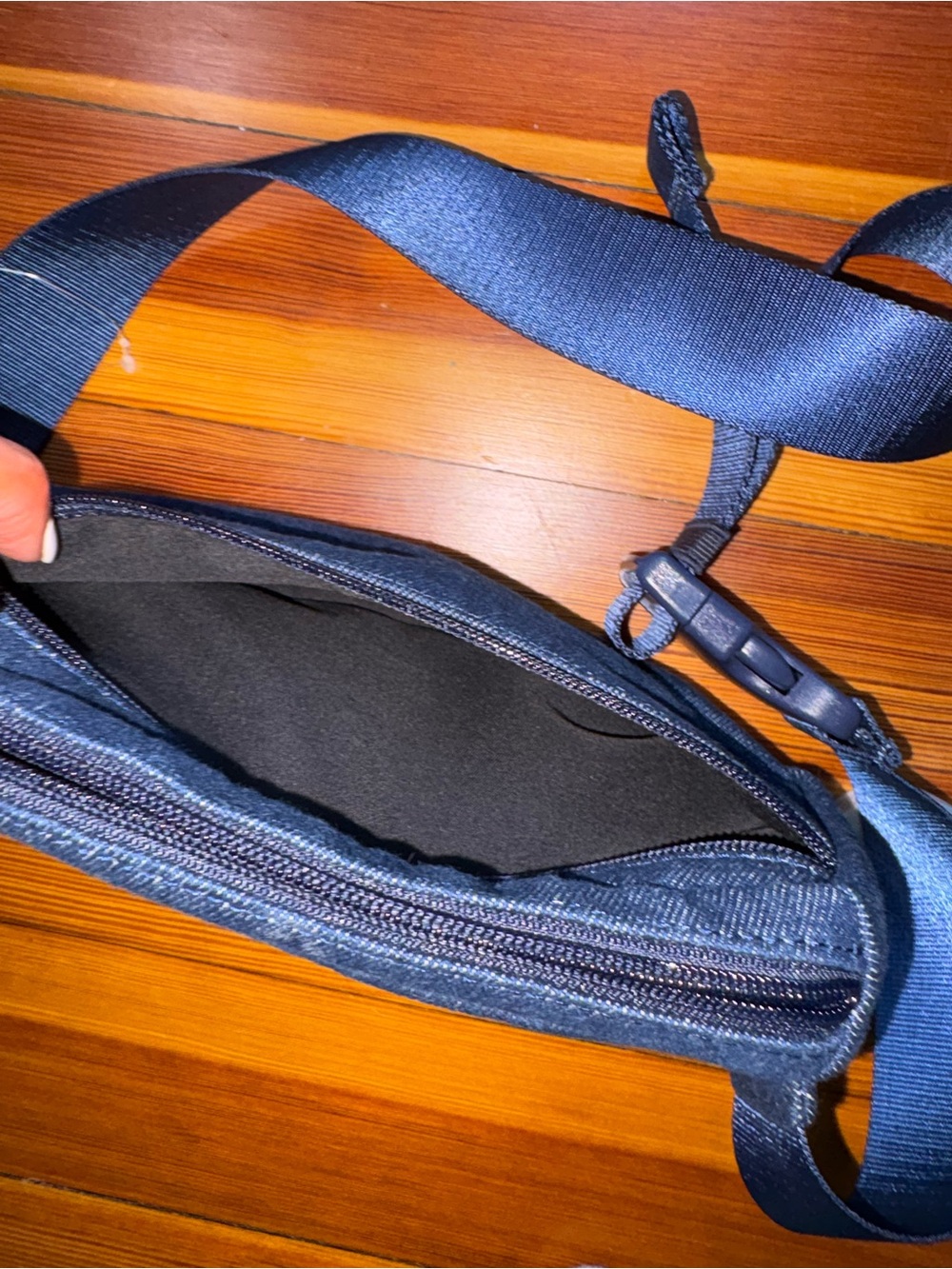 Levi's Dark Denim Waist Bag with Adjustable Strap - Picture 5 of 6